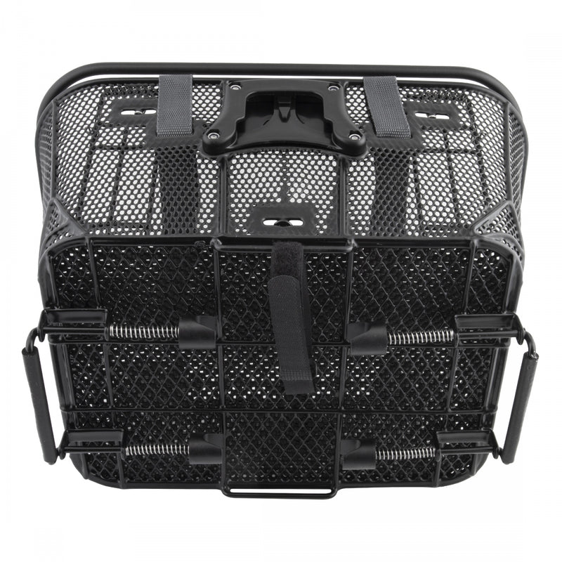 Load image into Gallery viewer, Axiom QR Dual-Function Premium Pet Basket Black Steel/Vinyl 16in x 11.8in x 7.1`