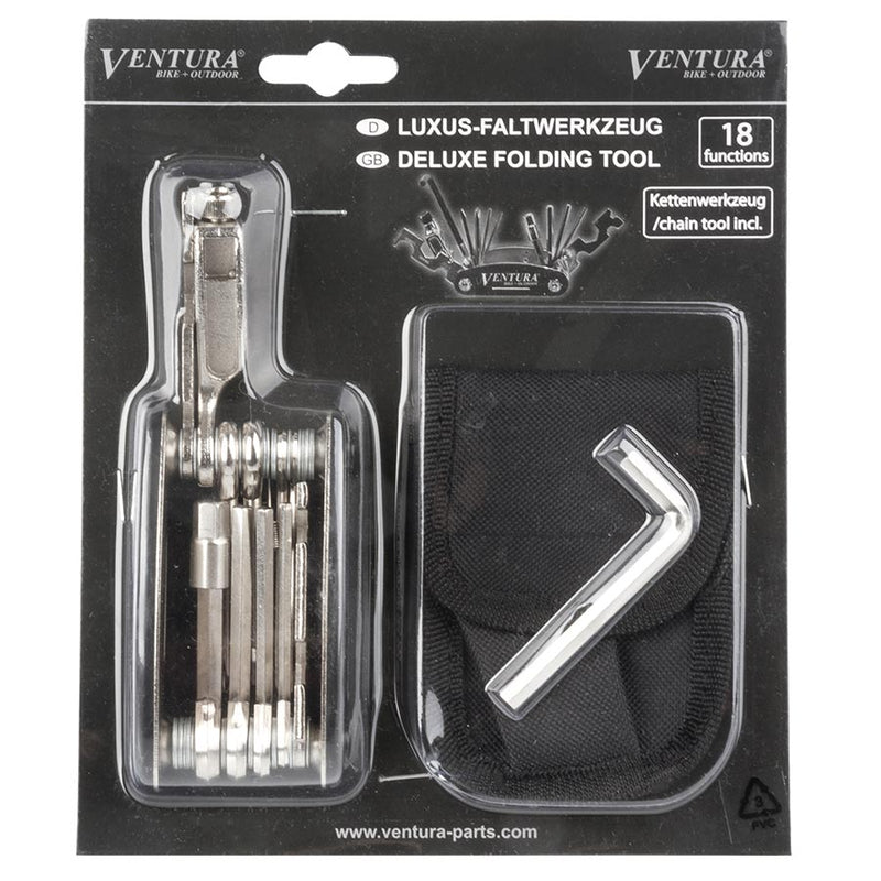 Load image into Gallery viewer, Ventura 18F Multi Multi-Tools, Number of Tools: 18, Hex 2mm, 2.5mm, 3mm, 4mm, 5mm, 6mm, 8mm, Open: 8mm, 9mm, 10mm, 13mm,
