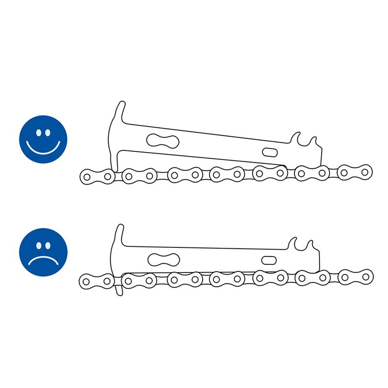 Load image into Gallery viewer, M-Wave Chain Checker Chain Tool, Quickly shows if a chain stilll has some life