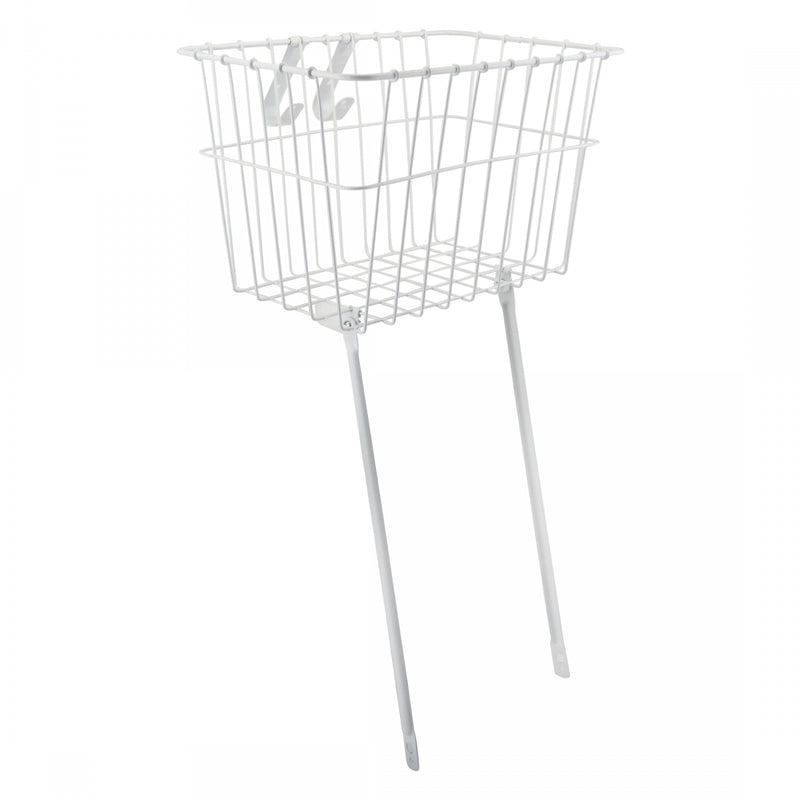 Load image into Gallery viewer, Wald-Products-135-Front-Basket-Basket-White-Steel-BSKT0344-Bicycle-Baskets