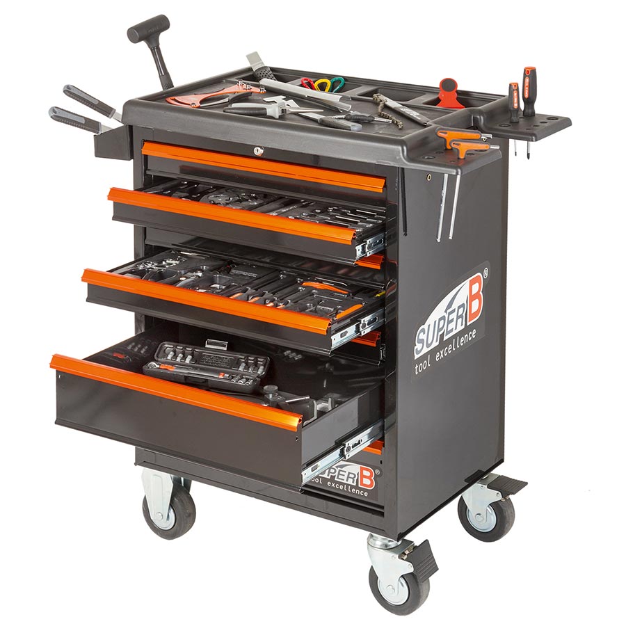 Super-B TBA-9000 Pro Bicycle Repair Tool Set with Multi-Component