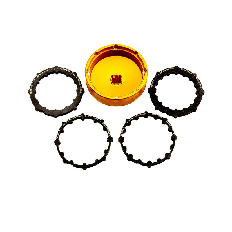 Load image into Gallery viewer, Pedros Pro BB Socket Bottom Bracket Tool, Shiamno 16x44, BSA30/DUB 12x46, T47 16x52, & T47 12x52, Set