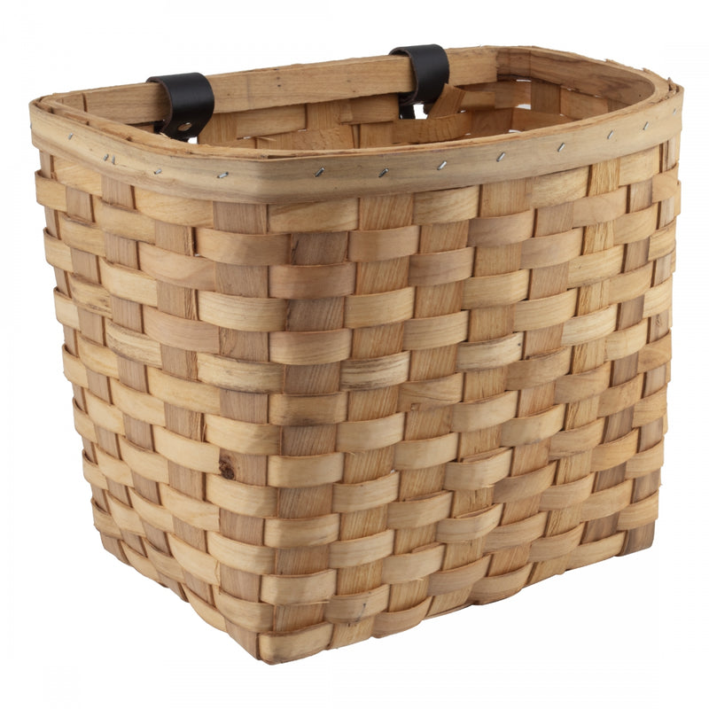 Load image into Gallery viewer, Sunlite-Wooden-Classic-Basket-Basket-Black-Beech-Wood-BSKT0395-Bicycle-Baskets