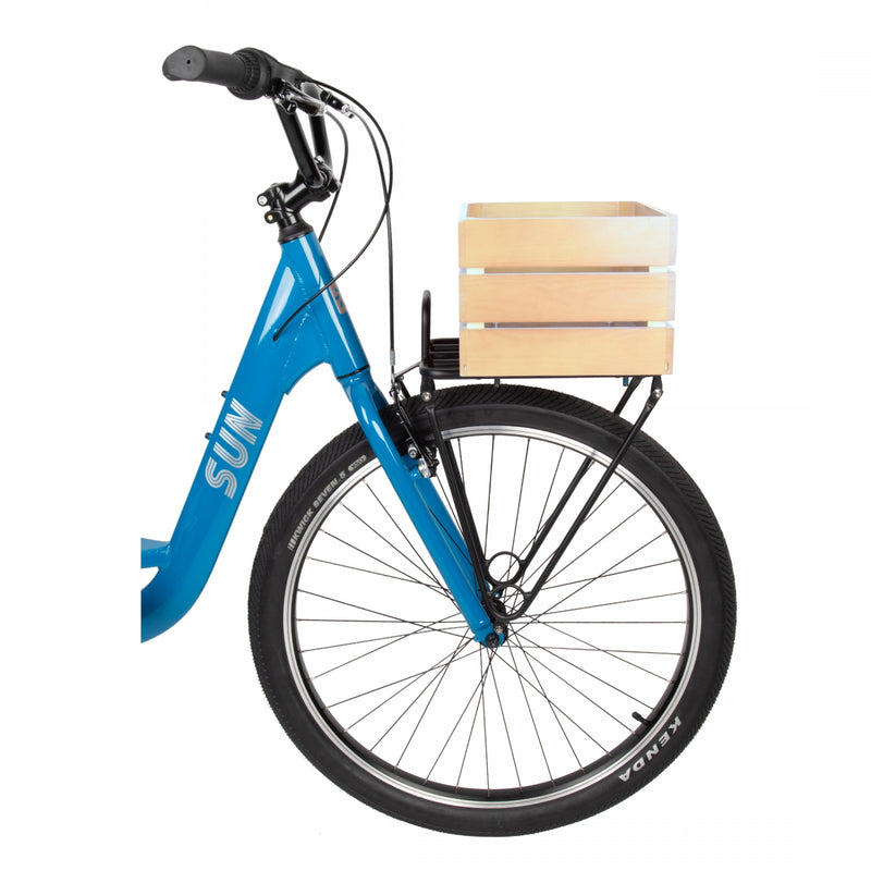 Load image into Gallery viewer, Pure Cycles Wooden City Crate Natural Pine Wood 12.5`x9.75`x7.25`