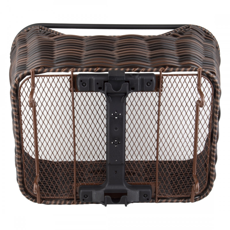 Load image into Gallery viewer, Racktime BaskIt Willow 2.0 Brown Synthetic 16.9x9.6x12.2`