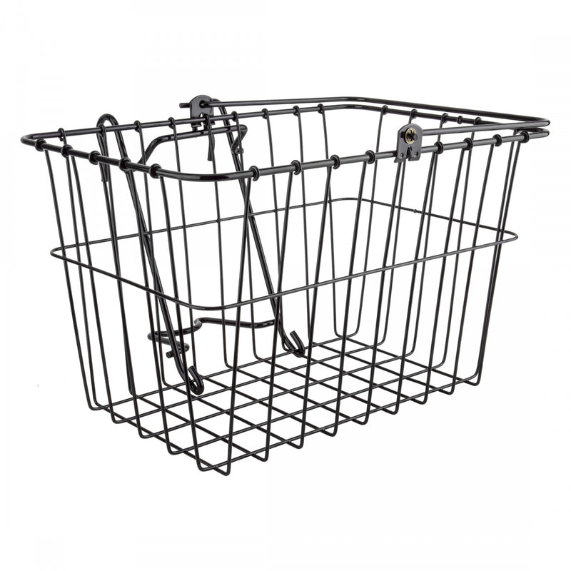 Load image into Gallery viewer, Wald-Products-Lift-Off-Front-Basket-Basket-Black-Steel-BSKT0416-Bicycle-Baskets