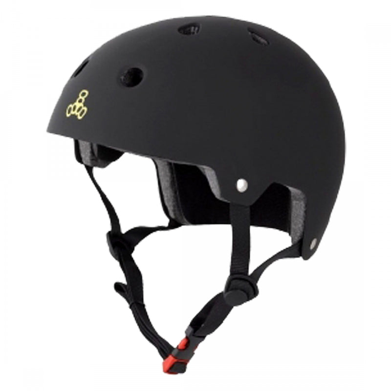 Load image into Gallery viewer, Triple-Eight-Dual-Certified-X-Small-Small-18.9-to-21.3inch-(48-to-54-cm)-Half-Face-Eps-Liner-Adjustable-Fitting-Black-HLMT2601-Bicycle-Helmets
