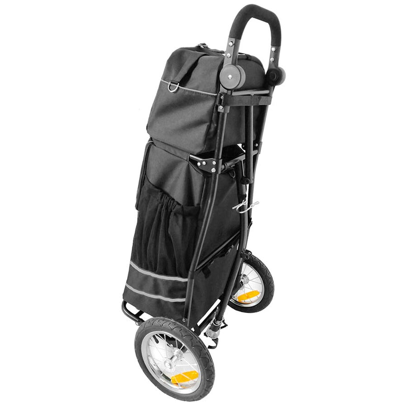 Load image into Gallery viewer, M-Wave Stalwart Shop 2 Bike Shopping Bag Trailer