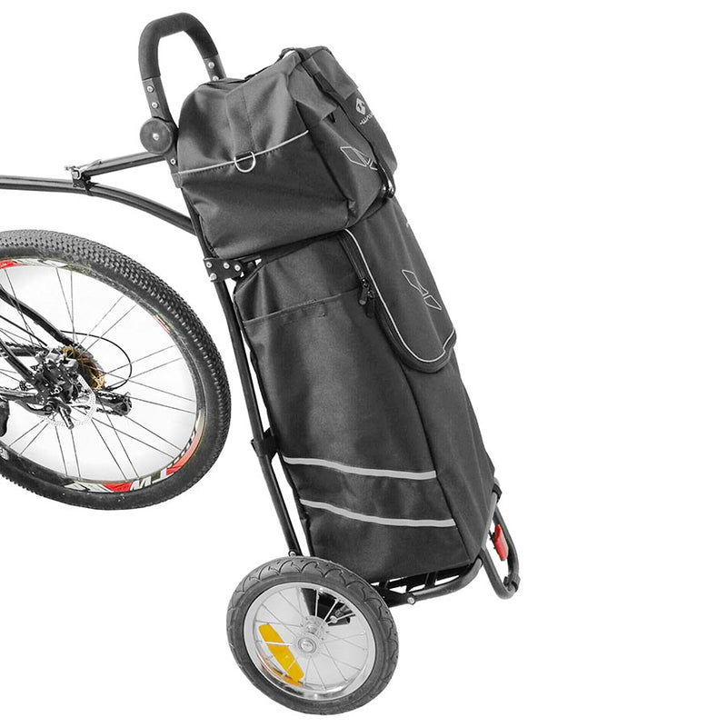 Load image into Gallery viewer, M-Wave Stalwart Shop 2 Bike Shopping Bag Trailer