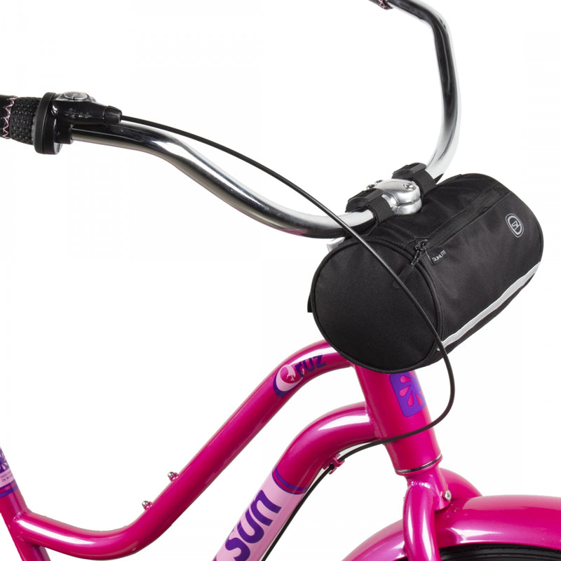 Load image into Gallery viewer, Sunlite Handlebar Roll Bag Black 8.6x4.7x4.7in Velcro Straps