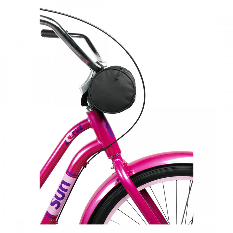 Load image into Gallery viewer, Sunlite Handlebar Roll Bag Black 8.6x4.7x4.7in Velcro Straps