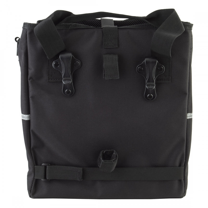 Load image into Gallery viewer, Sunlite Grocery Getter Pannier Bag Black 11.8x7.1x13.8in Hook-On