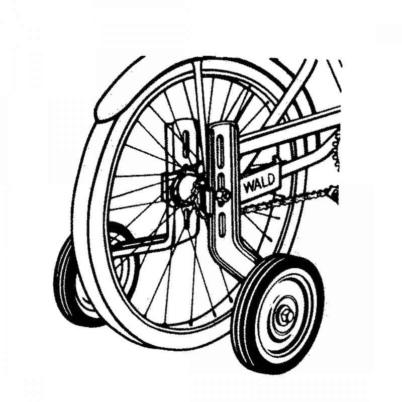 Load image into Gallery viewer, Wald Products #742 Training Wheels 16`-26`