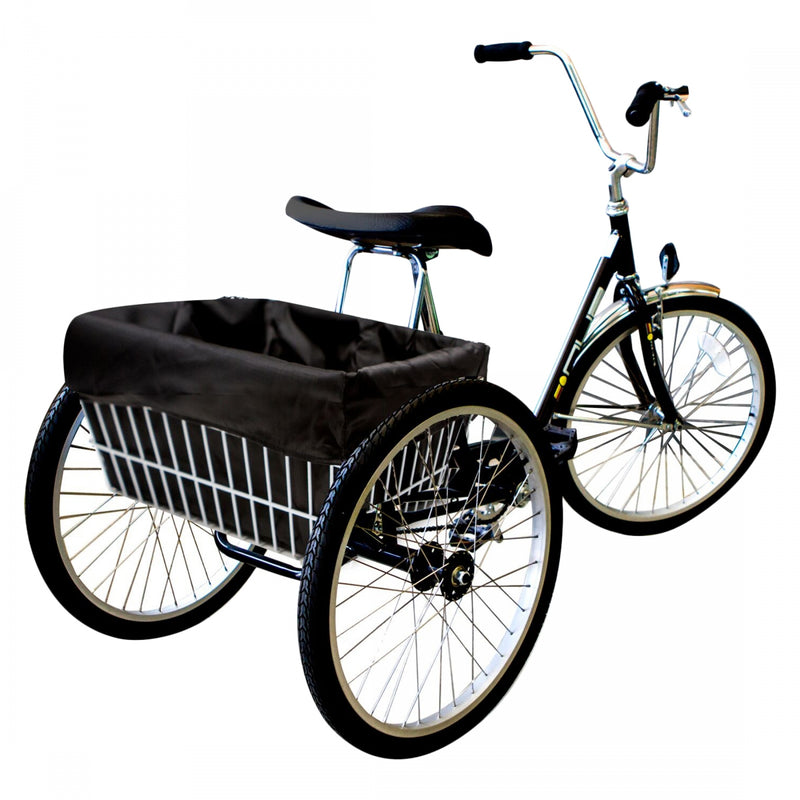 Load image into Gallery viewer, Cruiser Candy Style Up Trike Basket Liner Black Trike
