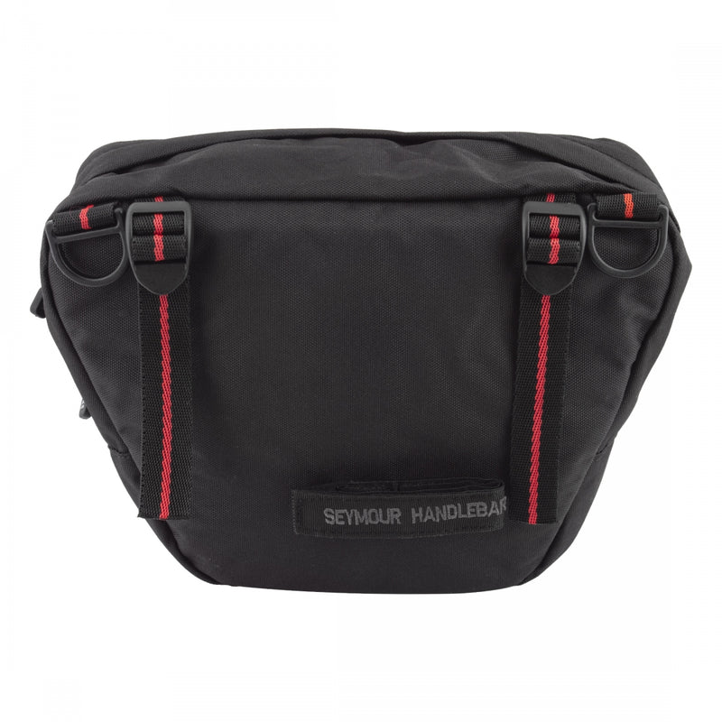 Load image into Gallery viewer, Axiom Seymour Oceanweave P4 Handlebar Bag: Black/Gray