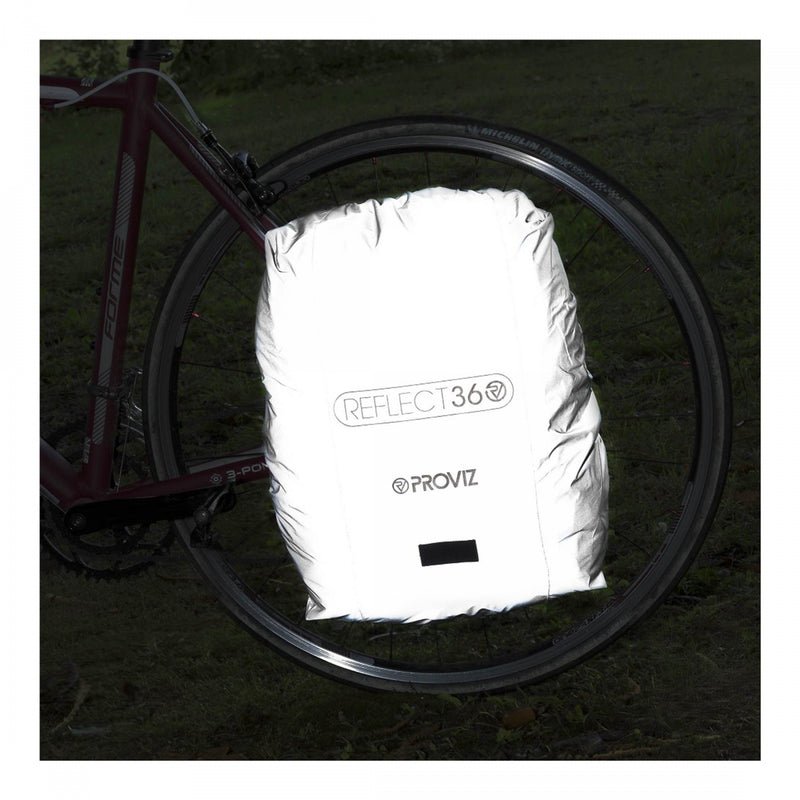 Load image into Gallery viewer, Proviz Reflect360 Waterproof Pannier Cover Reflective Grey Cover Only
