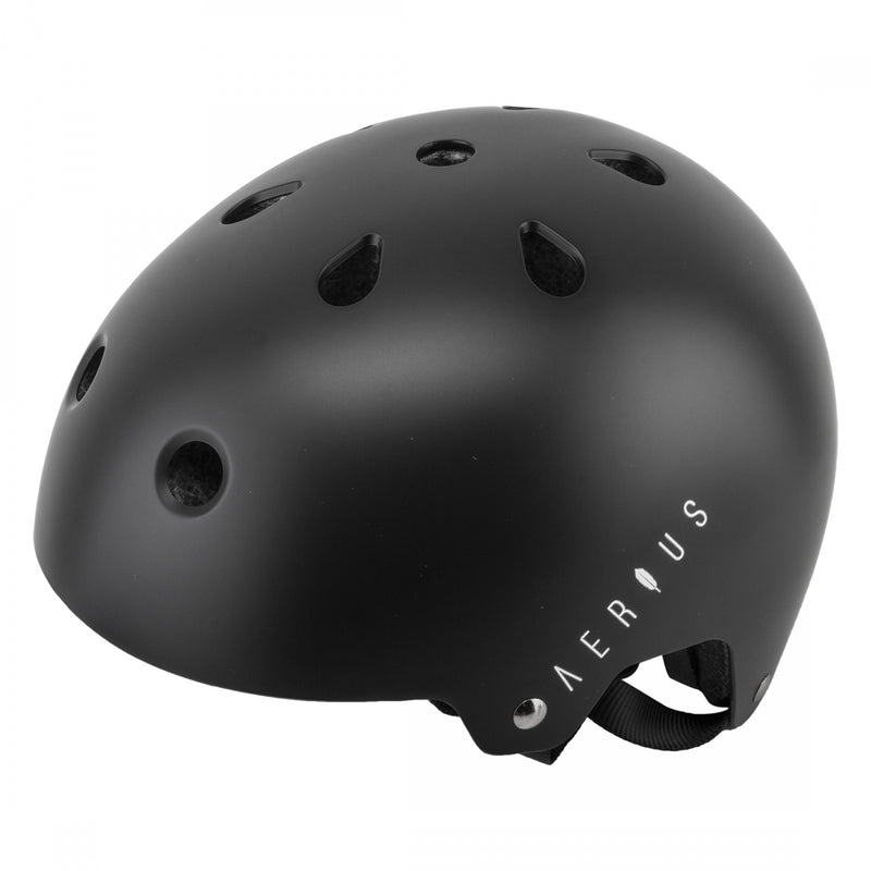 Load image into Gallery viewer, Aerius-Skid-Lid-Small-Medium-21-3-4inch-to-22-3-4inch-(55-to-58-cm)-Half-Face-Adjustable-Fitting-Removable-Washable-Pad-System-Matte-Black-HLMT2682-Bicycle-Helmets