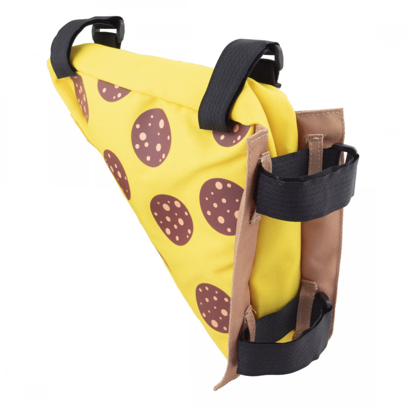 Load image into Gallery viewer, Snack! Pizza Frame Bag Pizza 10.8x1.92x7.48in Velcro Straps