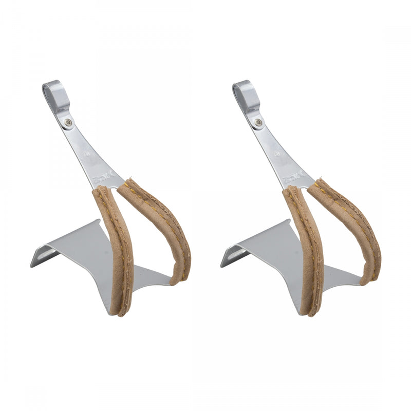 Load image into Gallery viewer, MKS-Toe-Clip-Steel-w-Leather-Toe-Clips-Universal-TCSP0020