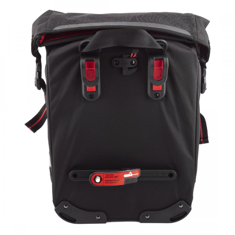 Load image into Gallery viewer, Axiom Monsoon Oceanweave 16+ Pannier Black 15.4x10.6x5.9in Hook-On