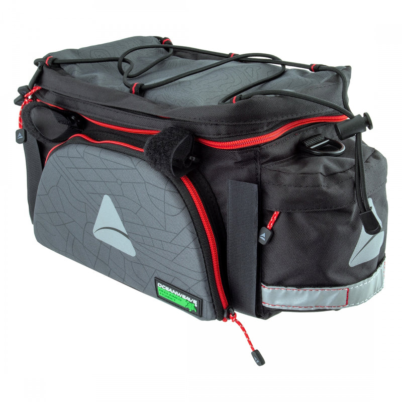 Load image into Gallery viewer, Axiom Seymour Oceanweave EXP 19+ Trunk Bag Grey/Black 7.9x11.8x5.9� Velcro Straps
