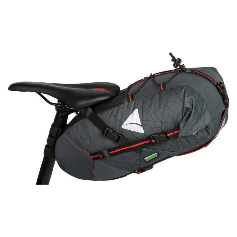 Load image into Gallery viewer, Axiom Seymour Oceanweave 13+ Seatpack Bag Black 18.1x 8.3x6.7� Velcro Straps