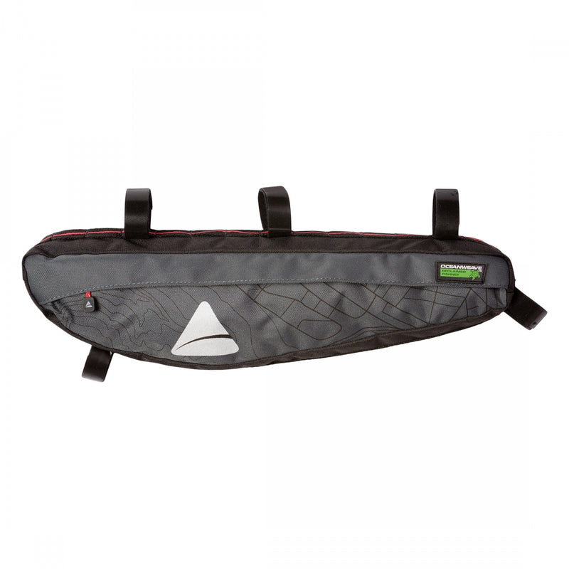 Load image into Gallery viewer, Axiom Seymour Oceanweave Framepack Bag P2.5 Grey/Black 16.5x3.9x2.4� Velcro Straps