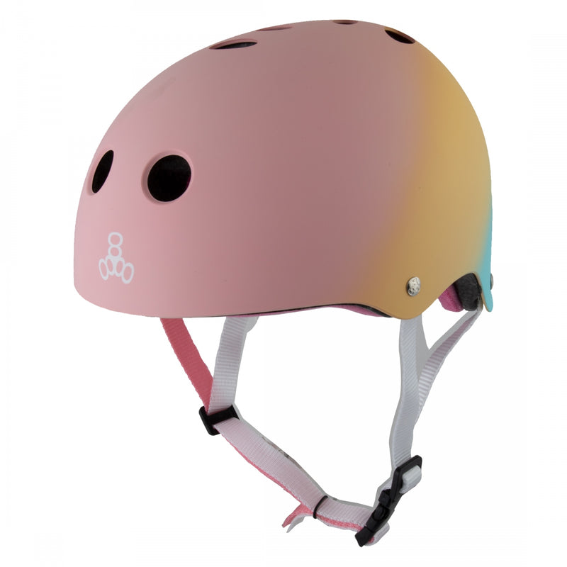 Load image into Gallery viewer, Triple-Eight-The-Certified-Sweatsaver-Small-Medium-21-to-22-1-2inch-(53-to-57-cm)-Half-Face-Adjustable-Fitting-Shaved-Ice-Fade-HLMT2739-Bicycle-Helmets