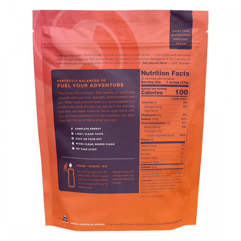 Load image into Gallery viewer, Tailwind Nutrition Endurance Fuel Energy Tropical Buzz 29oz bag