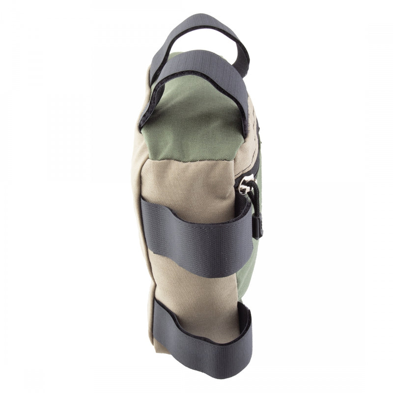 Load image into Gallery viewer, Green Guru Gripster Frame Bag Brown/Green 7.5x7.5x3in Velcro Straps