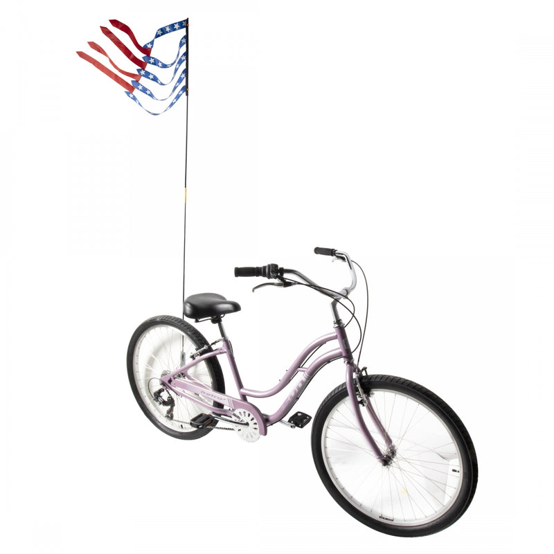 Load image into Gallery viewer, Sun Seeker Safety Flag 2 Piece 72in Flag Stars and Stripes Flag