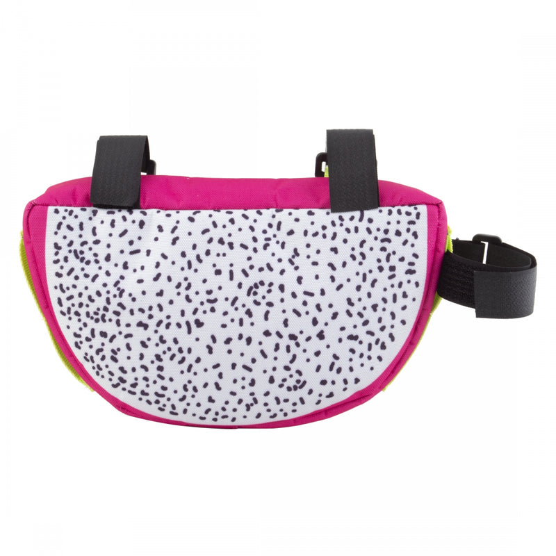 Load image into Gallery viewer, Snack! Dragon Fruit Frame Bag Dragon Fruit 8x5x1.5in Velcro Straps
