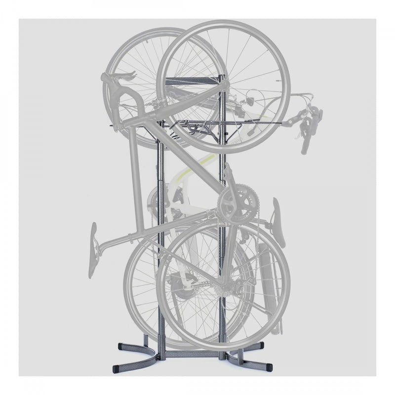 Load image into Gallery viewer, Delta Heavy Duty Two Bike Upright Storage Stand - Powdercoat Gray