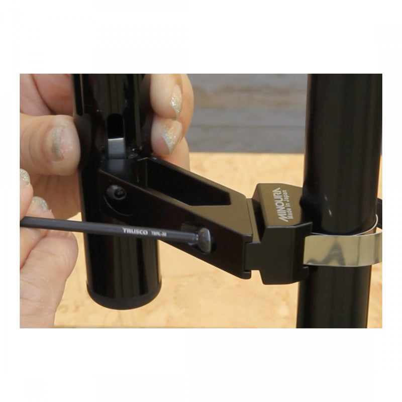 Load image into Gallery viewer, Minoura SGS-500EBW Computer Bike Mount, Universal Clamp, Aluminum, Black