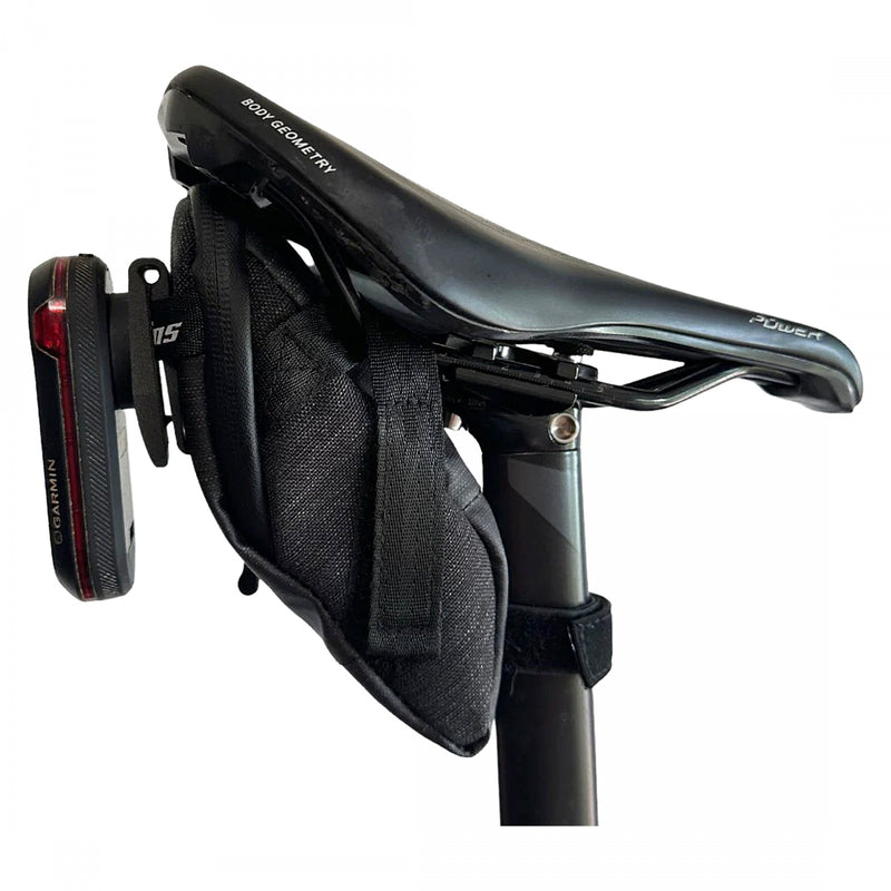 Load image into Gallery viewer, Kom Cycling Garmin Varia Clip Mount For Saddle Bags Garmin Quarter Turn Black Clip On