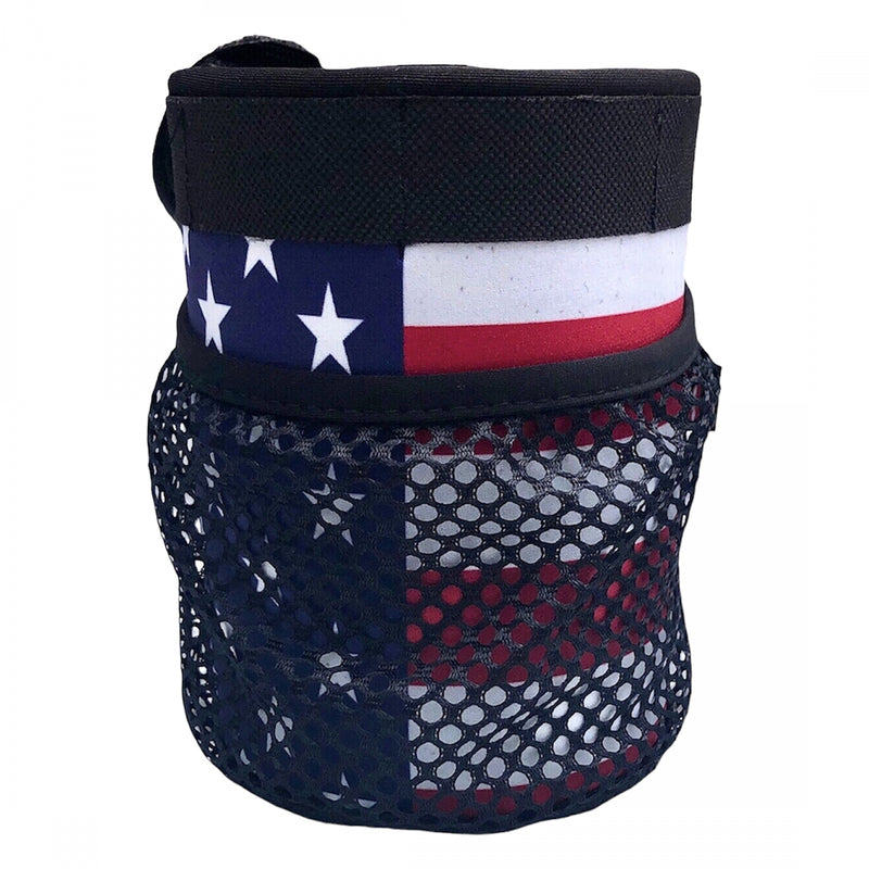 Load image into Gallery viewer, Cruiser Candy Freedom E-Bike Drink & Phone Caddy Insulated Drink Holder USA Flag Velcro Straps
