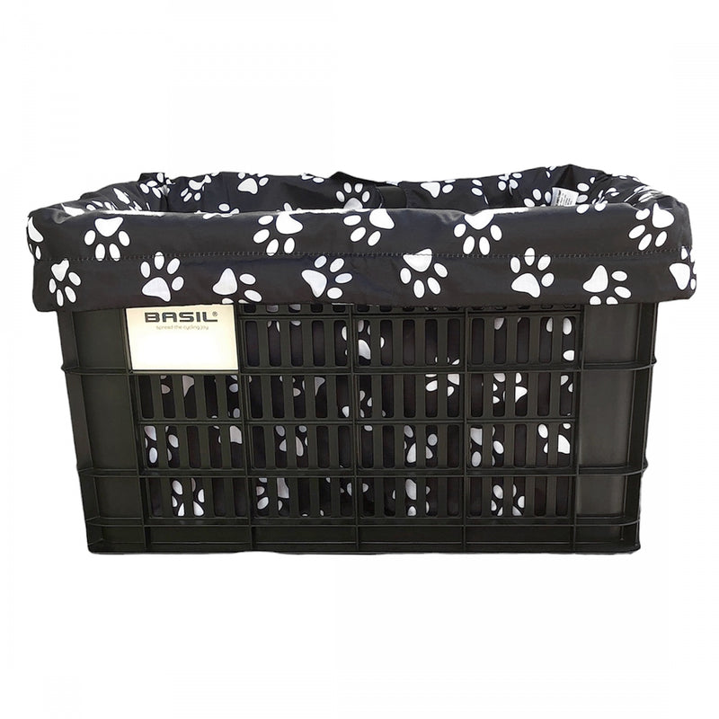 Load image into Gallery viewer, Cruiser Candy Style Up Rear E-Bike Basket Liner Dog Paw Medium