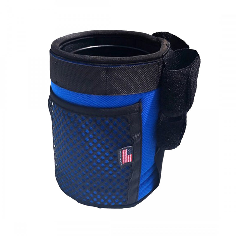 Load image into Gallery viewer, Cruiser Candy Freedom E-Bike Drink & Phone Caddy Insulated Drink Holder Blue Velcro Straps