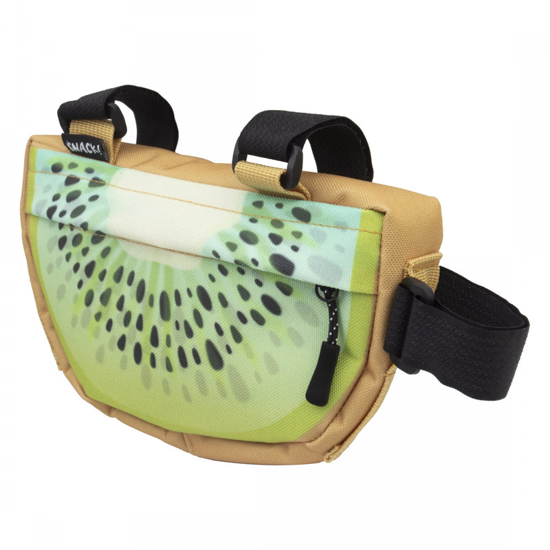 Load image into Gallery viewer, Snack! Kiwi Frame Bag Kiwi Green 8x5x1.5in Velcro Straps