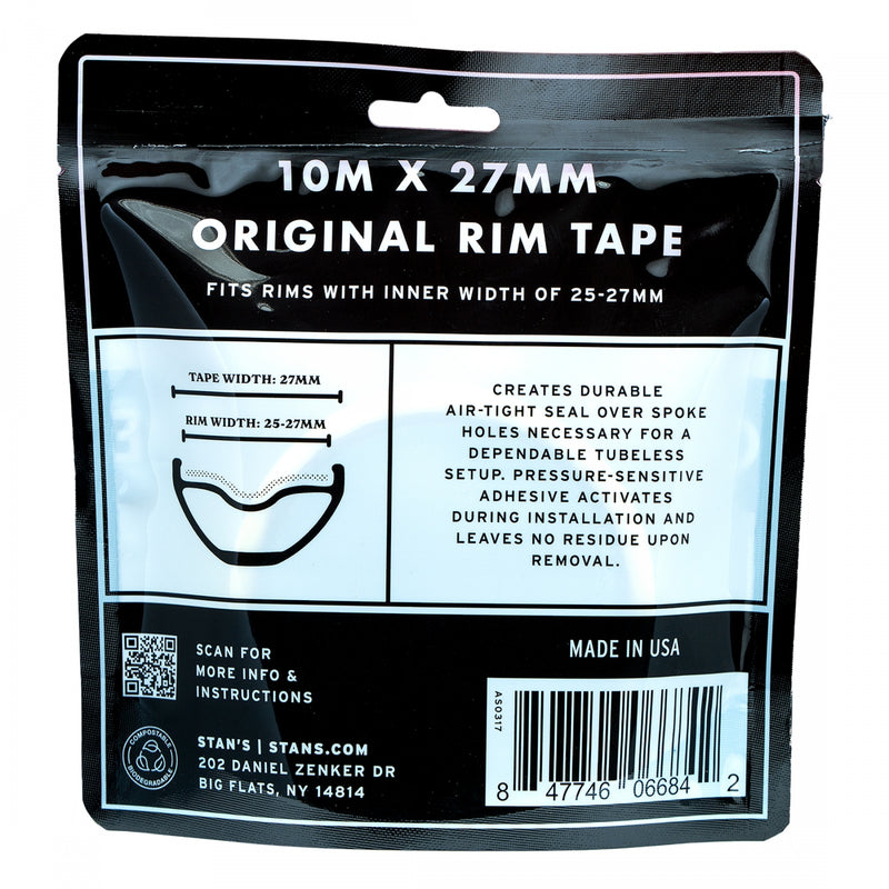 Load image into Gallery viewer, Stan's Original Tubeless Rim Tape, 27mm Width, 10m Roll