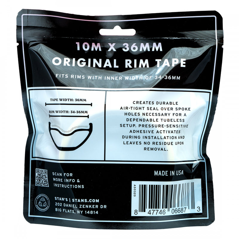 Load image into Gallery viewer, Stan's Original Tubeless Rim Tape, 36mm Width, 10m Roll
