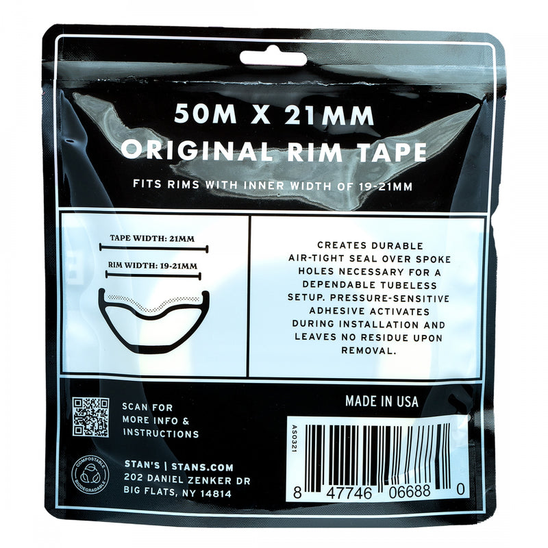 Load image into Gallery viewer, Stan's Original Tubeless Rim Tape, 21mm Width, 50m Roll
