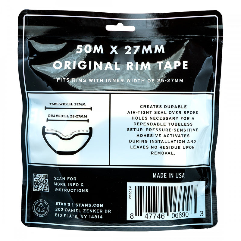 Load image into Gallery viewer, Stan's Original Tubeless Rim Tape, 27mm Width, 50m Roll