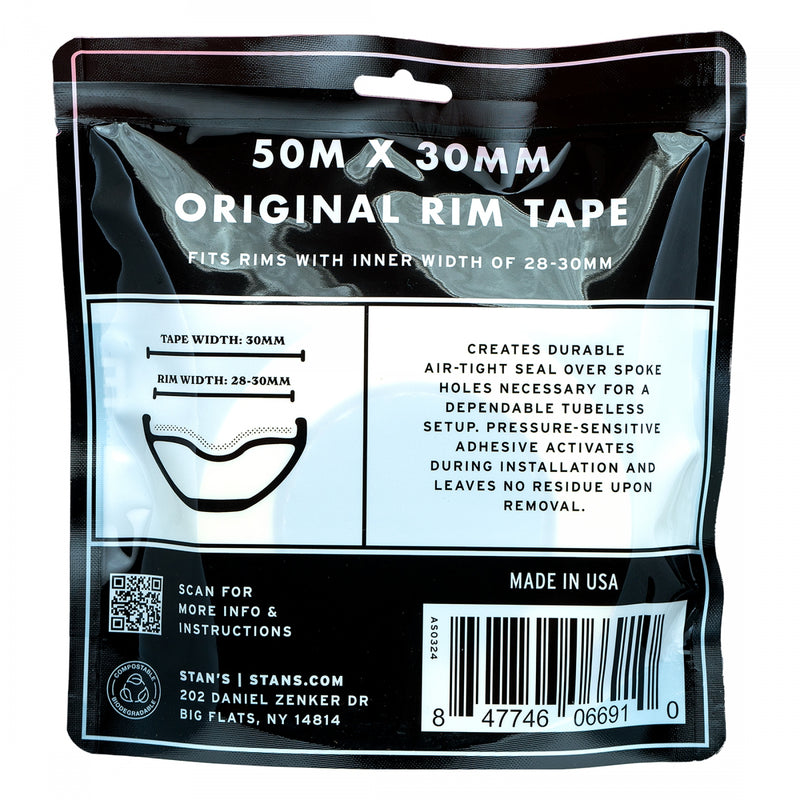 Load image into Gallery viewer, Stan's Original Tubeless Rim Tape, 30mm Width, 50m Roll
