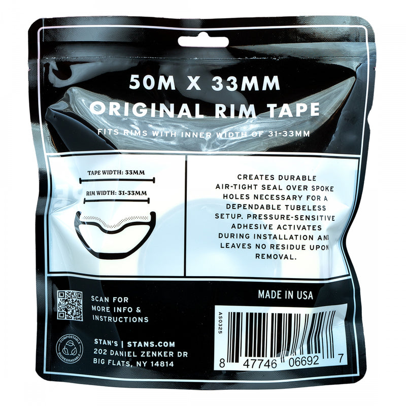 Load image into Gallery viewer, Stan's Original Tubeless Rim Tape, 33mm Width, 50m Roll