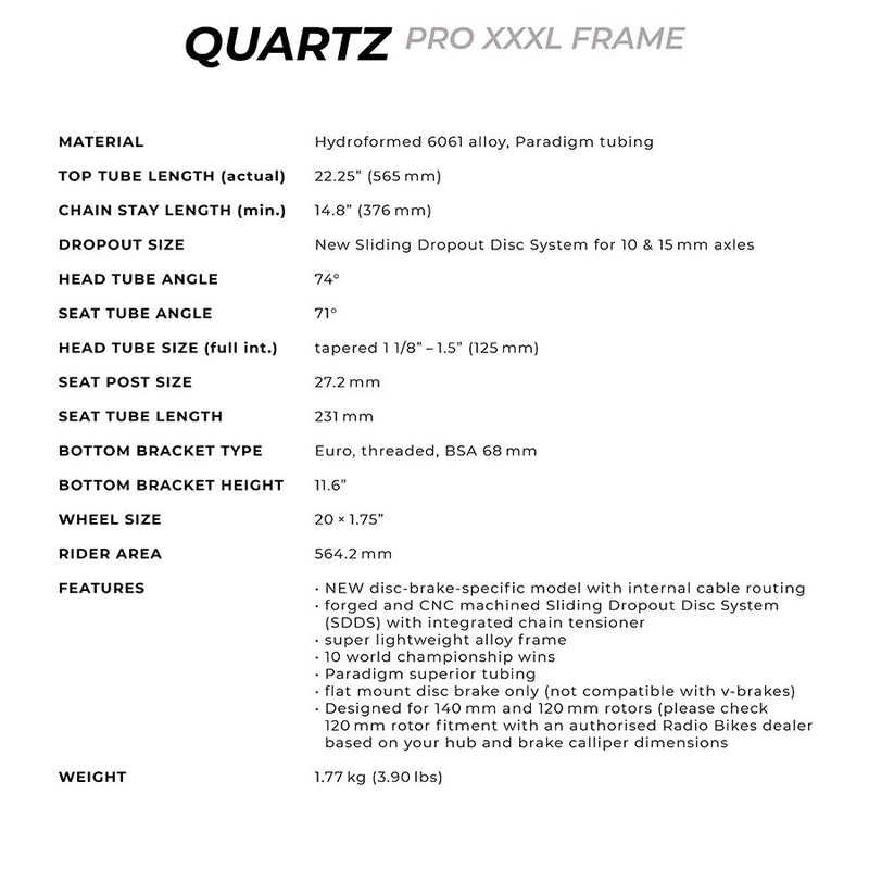 Load image into Gallery viewer, Radio Raceline Quartz Pro XXXL, Black, 22.25''