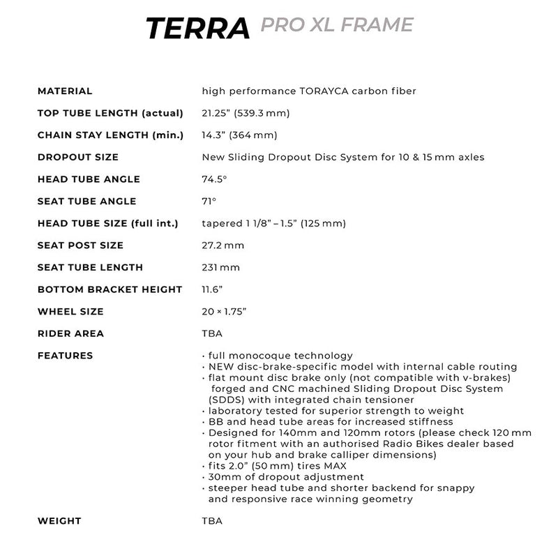 Load image into Gallery viewer, Radio Raceline Terra Disc Pro XL, Vampire red, 21.25''