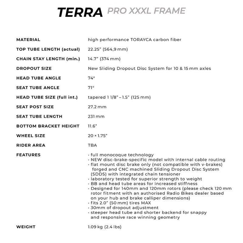 Load image into Gallery viewer, Radio Raceline Terra Disc Pro XXXL, Vampire red, 22.25''