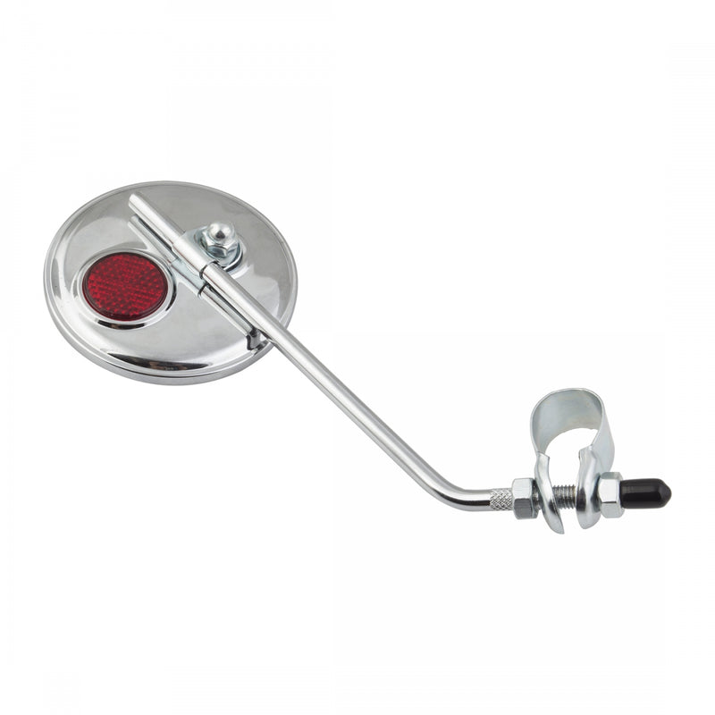 Load image into Gallery viewer, Sunlite Round Mirror Red Reflector Bolt-on