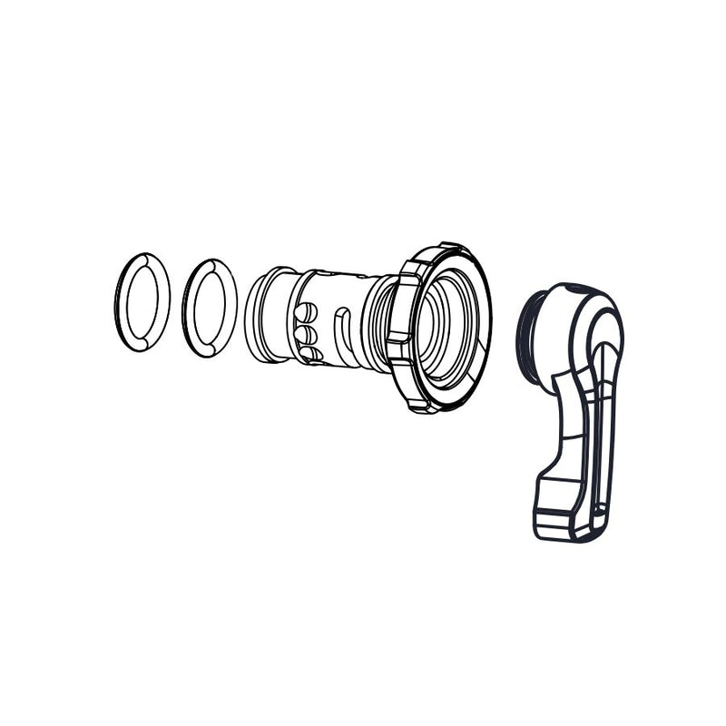 Load image into Gallery viewer, RockShox RT/RL Two-Position Rebound Knob/Compression Lever Kit for Monarch RL/RT